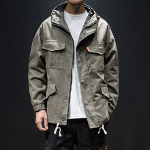 Chaqueta táctica de bombardero Harajuku para hombre, chaqueta con capucha del ejército, ropa de abrigo de moda, sudaderas con capucha de estilo coreano Hip Hop 2024 - compra barato