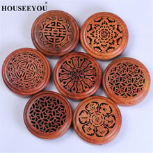 Hollow Box Incense Burner Coil Incense Plate Rosewood Incense Burner Handmade Wooden Buddha Incense Burner Sandalwood Censer 2024 - buy cheap