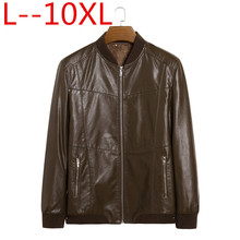 Genuine Leather Jacket Men Coats Genuine Sheepskin Brand Black Male Motorcycle Leather Jacket Winter Coat Plus size 10XL 8XL 6XL 2024 - buy cheap