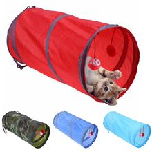 Cat Kitten Tunnel Toy Tube Hideout Playing Folding Nest Tent Ball Pet Supplies Hot 2024 - buy cheap