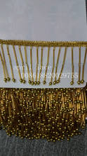 10yards 9cm width gold beads ribbon fringe tassel for curtain /garment/decorative/home /dress decoration 2024 - buy cheap