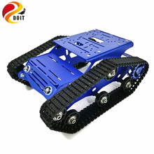 Tracked Robot Chassis YP100 with Aluminum Alloy Frame 12V 320RPM High Power Motor Plastic Tracks for Robot Project Design 2024 - buy cheap