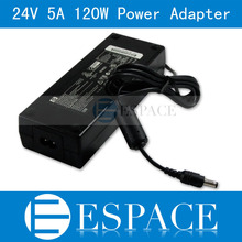 10piece/lot 24V 5A 120W Power Supply AC 100-240V to DC Adapter For 3528 5050 Strip LED with US/EU plug  free fedex 2024 - buy cheap