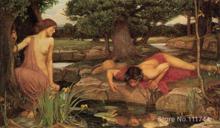 artwork for home Echo and Narcissus John William Waterhouse paintings Hand painted High quality 2024 - buy cheap