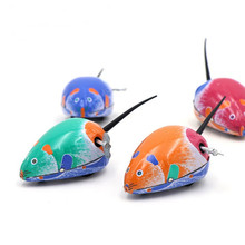 Classic Clockwork Vintage Tin Toys Mouse Wind Up Toys Mental Walking Mechanical Tin Mouse collection decoration W230 2024 - buy cheap