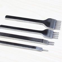 4pcs/set 6mm Leather Tools Hole Punches Stitching Punch Tool  1+2+4+6 Diamond Point Chisel DIY Leather Hole Tool 2024 - buy cheap