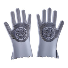Заводская Цена Бытовые Силиконовые перчатки для мытья посуды кухонные перчатки для мытья посуды многофункциональные волшебные перчатки 1D5 2024 - купить недорого