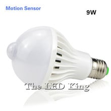 LED PIR Motion Sensor Lamp 5w 220v Led Bulb 7w 9w 12w Auto Smart Led PIR Infrared Body Sound + Light E27 Motion Sensor Light 2024 - buy cheap