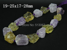 Large Size ,Raw Rough Crystal Quartz Nugget Beads ,15.5 inches Rock White,Yellow Quartz Crystal Pendants 2024 - buy cheap