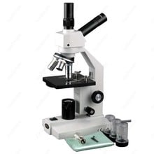 Dual-View Compound Microscop--AmScope Supplies Dual-View Compound Microscope 40x-2500x 2024 - buy cheap