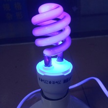 Lámpara de luz ultravioleta de cuarzo para interior, bombilla fluorescente de 365nm, 40W, E27, uv, negra, espiral, púrpura 2024 - compra barato