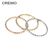 Anillos de Chocolate Cremo para mujer, banda interior de 2mm, anillo intercambiable apilable de acero inoxidable, bisutería Arctic Symphony, anillo de colección 2024 - compra barato