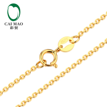 Ladies 18CT Yellow Gold Link Chain Necklace 18" About 45cm Wholesale 2024 - buy cheap