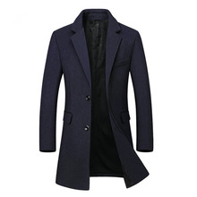 Новое поступление 2018, мужское повседневное высококачественное шерстяное пальто, мужские деловые пальто, мужское шерстяное пальто, мужские куртки 2024 - купить недорого