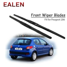 EALEN For Peugeot 206 2001 2002 2003 2004 2005 2006 Original replace Accessories 1Set Rubber Car Front Wiper Blade Kit 2024 - buy cheap