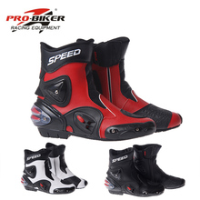 PRO-BIKER SPEED BIKERS Motorcycle Racing Boots Motorcycle Riding Boots Men Motocross Off-Road Motorbike Boots Moto Shoes A004 2024 - buy cheap