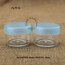 30pcs/Lot Promotion 15g Plastic Cream Jar Empty Sample jar 1/2OZ Women Cosmetic Bottle Small Container Eyeshadow Pot Refillable 2024 - buy cheap