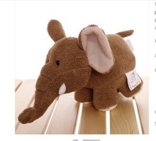 small lovely plush elephant toy elephant doll birthday gift colour brown about 22cm 2024 - buy cheap