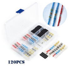 120PCS Waterproof Solder Seal Wire Connectors & Heat Shrink Tubing Solder Sleeve Wire Connectors Kit 2024 - buy cheap