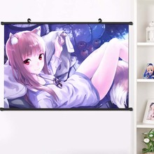 Anime Manga Spice and Wolf Holo Cosplay Wall Scroll Mural Poster Wall Hang Poster Home Decor Art Collection Gift 2024 - buy cheap