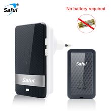 Saful EU/US Self-powered Doorbell IP68 Waterproof Wireless Doorbell 28 Ringtones 150M Button and Receiver for Ring bells 2024 - buy cheap