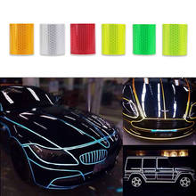 5cm x 300cm Car Reflective Sticker Tape Strip Auto Motorcycle Reflective Tape Stickers Car Styling Decoration For Ford White Red 2024 - buy cheap