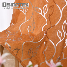 Window Treatment Curtain Sheer Voile Tulle Fabrics Jacquard Polyester Leaves Decoration for Living Room Bedroom Drape Panel 2024 - buy cheap