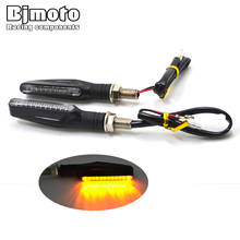 BjmotoPair Motorcycle Turn Signal Light Flexible 12 LED Turn Signals Indicators Universal Blinkers Flasher for Honda GROM MSX125 2024 - buy cheap