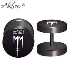 2pcs/Lot Marilyn Manson 2 Rock Band Fake Ear Gauge,Plugs and Tunnels,Fake Piercing Expander Stretcher, Punk Earring Gift For Man 2024 - buy cheap