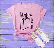 Sugarbaby New Arrival Reading is Lit Shirt English Teacher Shirt Gift for Teacher tshirt Short Sleeve Fashion Tumblr Tees 2024 - buy cheap