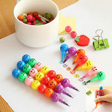 7 Colors Creative Sugar-Coated Haws Crayons Cartoon Graffiti Pen For Kids School Office Supplies Stationery Gifts 2024 - buy cheap