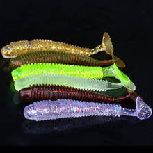 Japanese Style Artificial Soft Lures Luminous Fishing Bait T-tail Thread Lure Worm20PCS 2024 - buy cheap