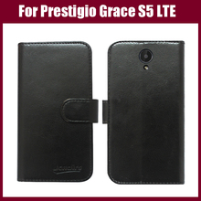 Новое поступление 6 видов цветов кожаный эксклюзивный защитный чехол высокого качества для Prestigio Grace S5 LTE 2024 - купить недорого