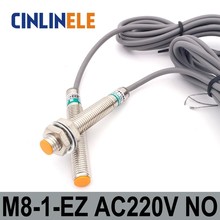 Датчик приближения M8 LJ8A3-2-J/EZ, 2 мм, переменный ток, два провода, нет Φ, тип датчика приближения LJ8A3 2024 - купить недорого