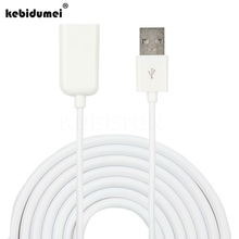 kebidumei White Black PVC Metal USB 2.0 Male to Female Extension Adapter Extension Cable 0.5M Cable Cord 3Ft 2024 - buy cheap