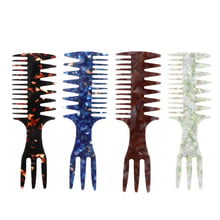 3 Sides Men’s Oily Hair Pick Lifting Comb Salon Hairdressing Dyeing Coloring Styling Wide Tooth Comb 2024 - buy cheap