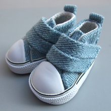 5cm Canvas Jean Doll Shoes For Mini Toy Shoes Bjd Doll Shoes for Russian Handmade Diy Doll Sneakers 2024 - buy cheap