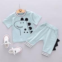 Summer Baby Boys Clothing Sets Suits 2019 Fashion Casual Baby Suit For Newborns Cartoon T-shirts Pants 2Pcs Kids Clothing Sets 2024 - buy cheap