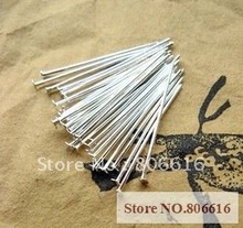 45MM ( a little bend !! ) Silver Colour Plated Metal Flat Head Pins Jewelry Findings Accessory 2024 - buy cheap
