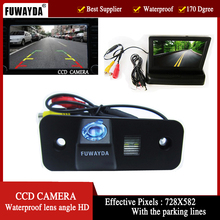 FUWAYDA Color CCD Cámara de vista trasera del coche para Hyundai Santa Fe santafe | Azera... con Monitor TFT LCD plegable de 4,3 pulgadas 2024 - compra barato