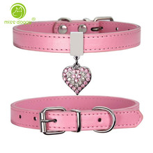 Bling Pendent Dog Collars Pet Crystal Diamond Pet Collar Size XS S M Collars Leashes Necklace Dog Accessories Pet Supplies 2024 - buy cheap