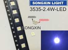 100 шт. люмен светодиодный ная подсветка Flip-Chip светодиодный 2,4 Вт 3 в 3535 холодный белый лм ЖК-подсветка для ТВ Приложение 2024 - купить недорого