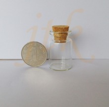 Wholesale 110pcs 6ml small glass vials with cork tops bottles Little empty jars 22*35mm 2024 - buy cheap