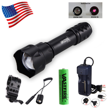 Outdoor Infrared Radiation IR 850nm Night Vision Zoomable Flashlight 8MM Lens Lamp LED Torch Latarka Handheld Linterna 200 Yards 2024 - buy cheap