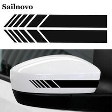 2pcs/Bag 20 x 2cm Funny Car Stickers Car Styling Auto Stripe Graphic Sticker Car Rearview Mirror Pasters Decals Tags Decoration 2024 - buy cheap