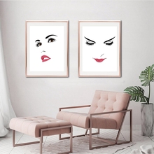 Beautiful Confident Woman Portrait Illustration Posters and Prints Modern Makeup Beauty Wall Art Canvas Painting Bedroom Decor 2024 - buy cheap