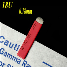 New Arrival Lamina Tebori U 18 Microblading Pin 0.18mm Tattoo Needles Permanent Makeup Eyebrow 3D Embroidery Blade Manual Pen 2024 - buy cheap