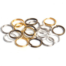 Lote de anillos abiertos de 4, 5, 6, 8 y 10mm, doble bucle, conectores de anillos partidos para Diy, fabricación de joyas, accesorios, venta al por mayor, 200 unidades 2024 - compra barato