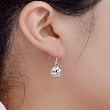 Free Shipping Women Hollow Ball Drop Earrings Plata 925 Sterling Silver Allergy Free Earrings Pendientes Plata Brincos 2024 - buy cheap