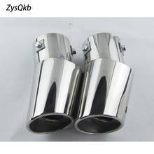 1PCS Universal Car Auto Exhaust Muffler Tip Stainless Steel Pipe Chrome Trim Modified Car Rear Tail Throat Liner Accessories 2024 - buy cheap